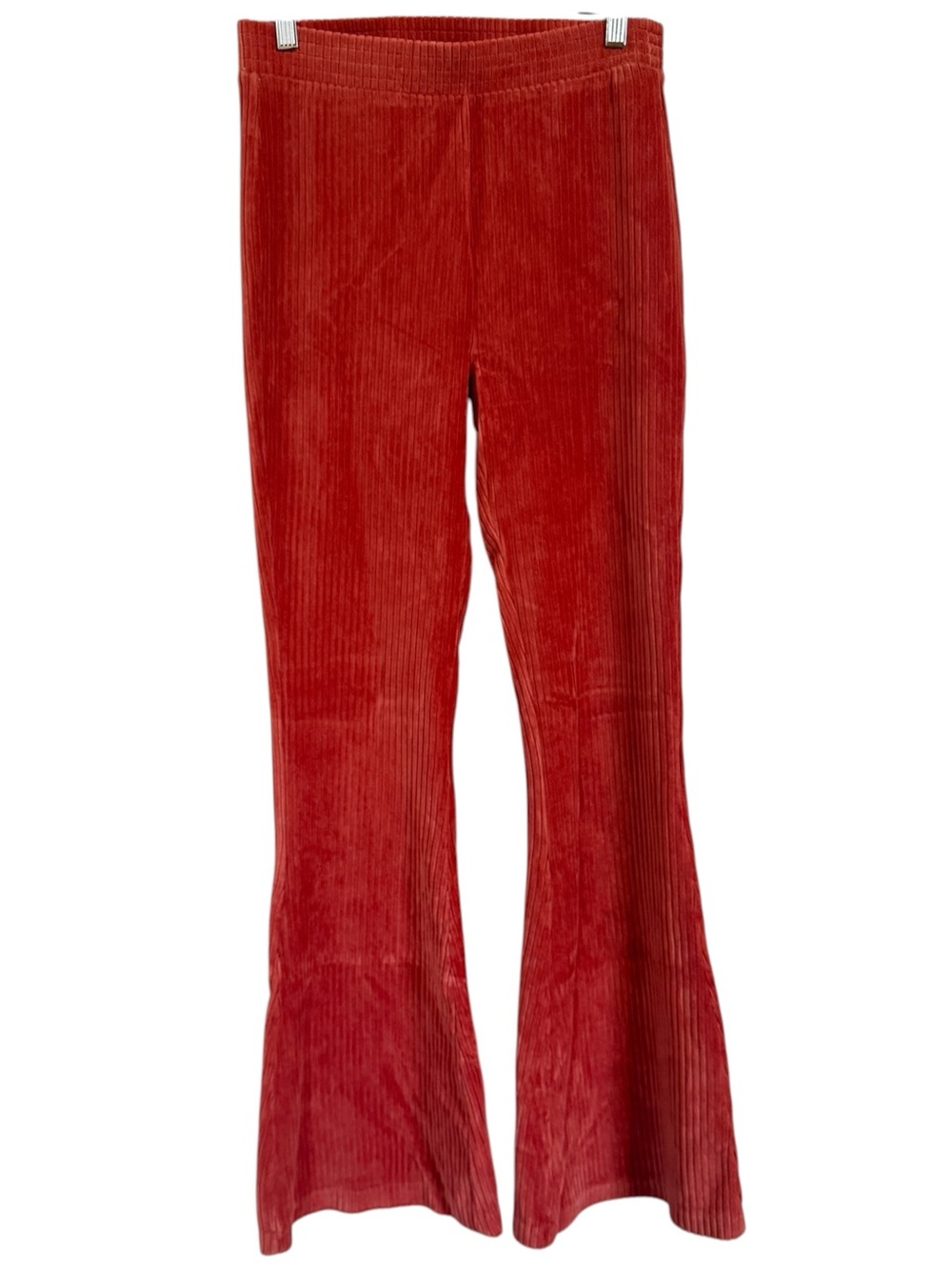 Aerie Ribbed Flare Pants Women’s M Orange Rust Pull On Stretch